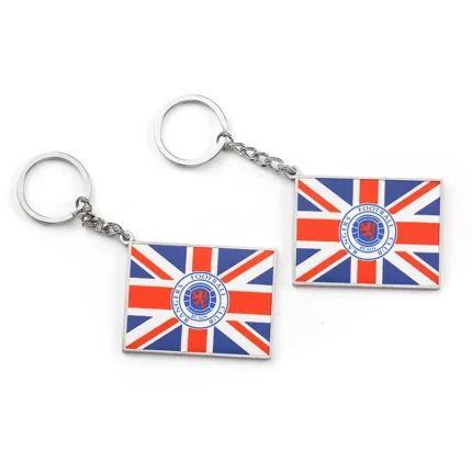 U.K. Flag Logo Enamel Rangers Football Club Keychain