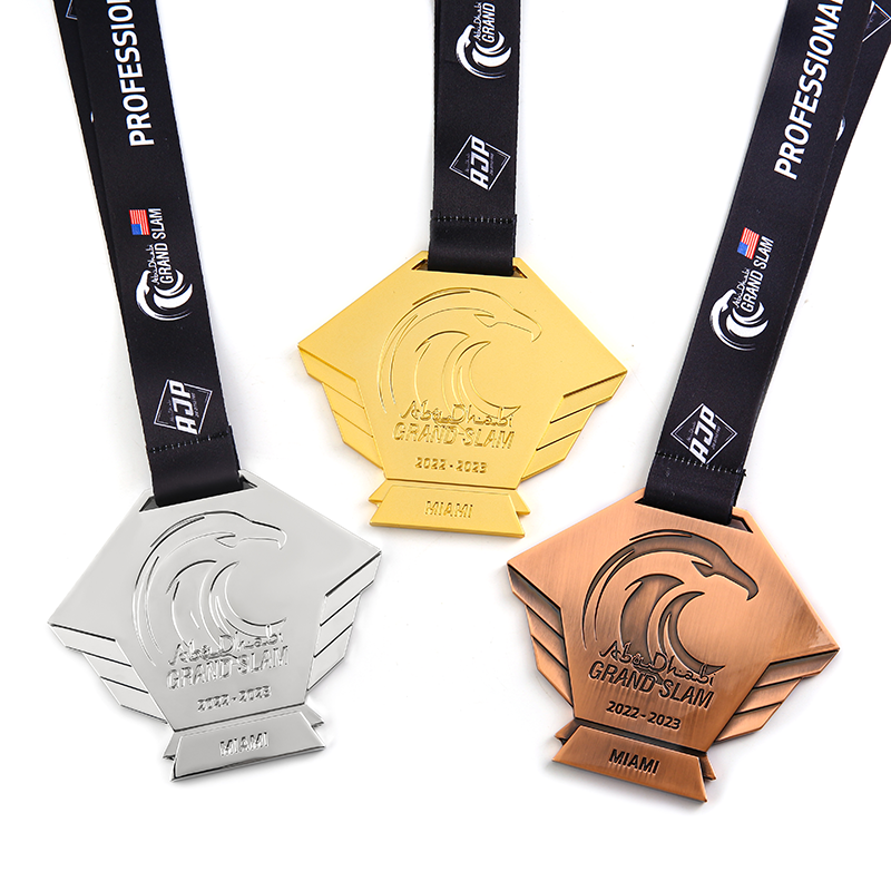 0211 Custom Gold Silver Bronze Grand Slam Medals
