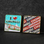 Custom Cartoon Alphabet Painted Metal Fridge Magnets