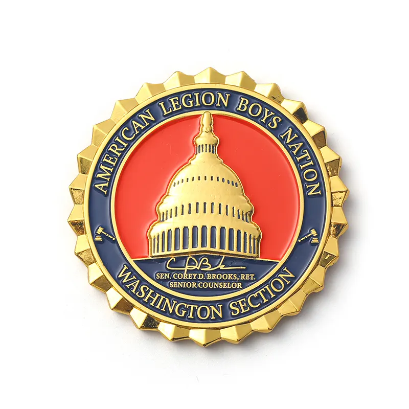 American Legion Boys Nation Custom Metal Challenge Coins