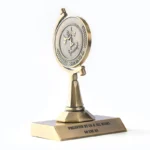 Metal zinc alloy rotatable trophy customization