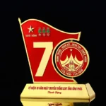 Custom Vietnam Metal Zinc Alloy Rotatable Trophy