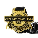Black Enamel Imitation Gold Medal