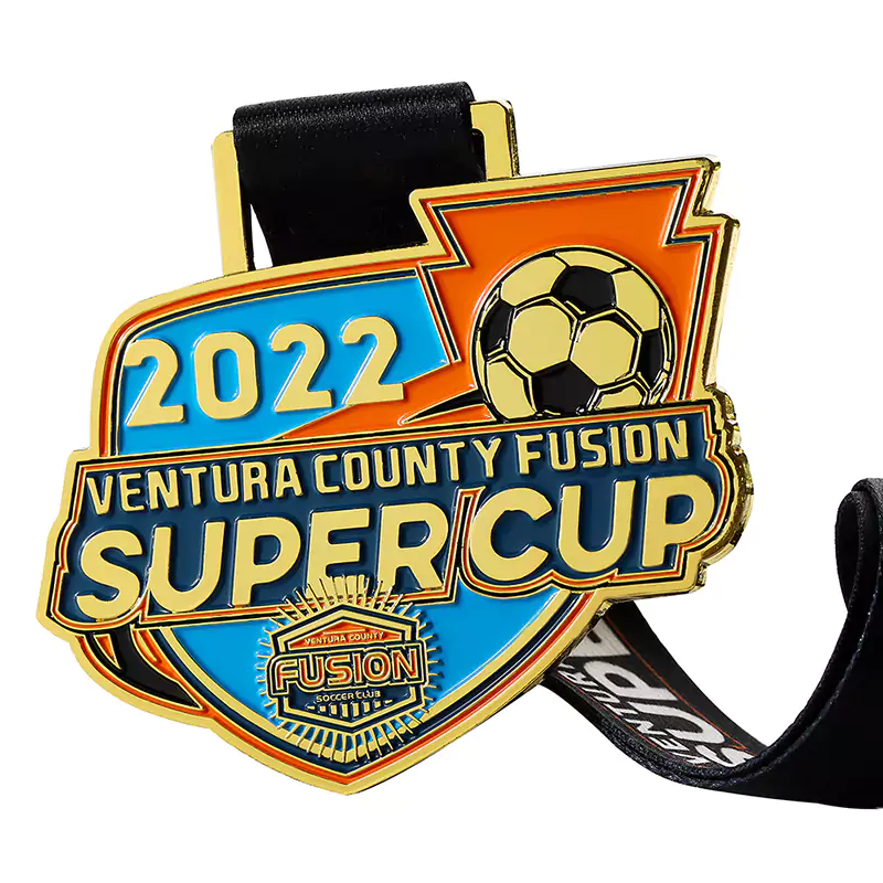 silver football medal custom