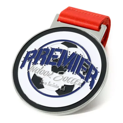 cheap football medals with ribbon