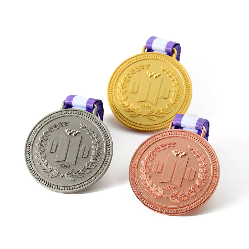 Gold Silver And Rose Honor Medal