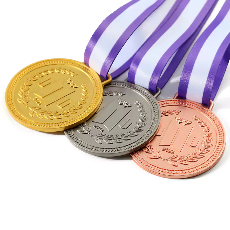 Gold Silver And Rose Honor Medal