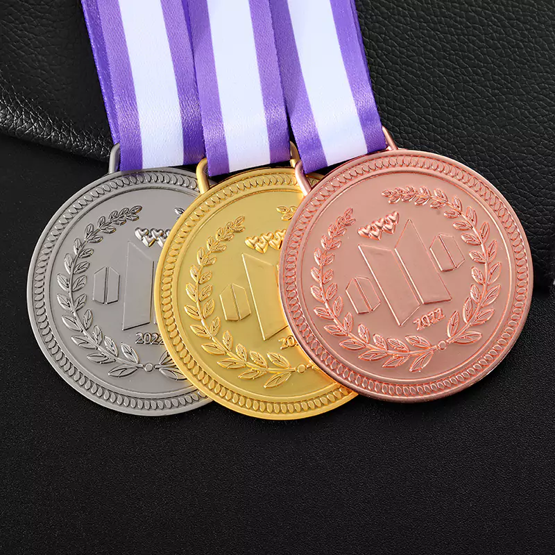 Gold Silver And Rose Honor Medal
