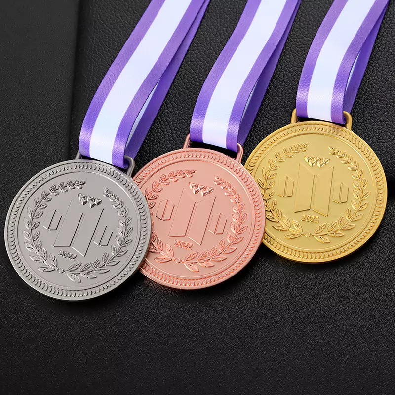 Gold Silver And Rose Honor Medal