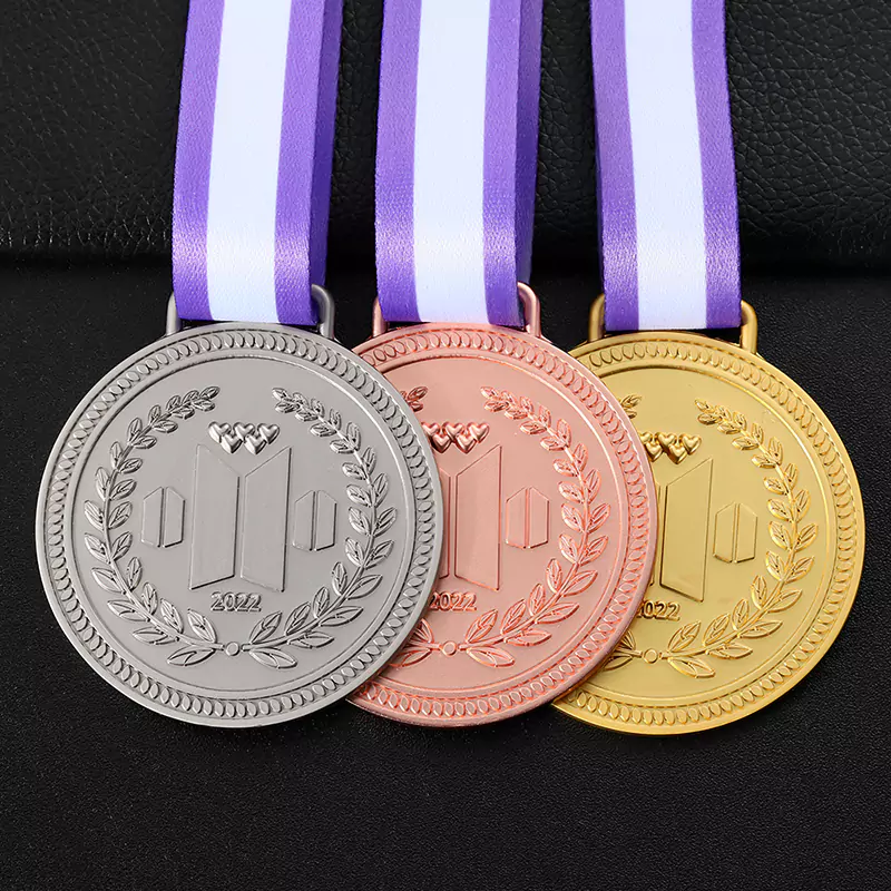 Gold Silver And Rose Honor Medal