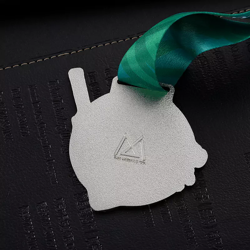 Soft Enamel Silver Medal in Cricket Match