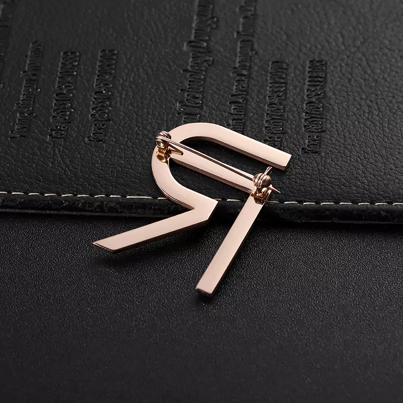 letter pin badges