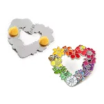 Wreath Shaped Enamel Hollowed Out Badge Pin