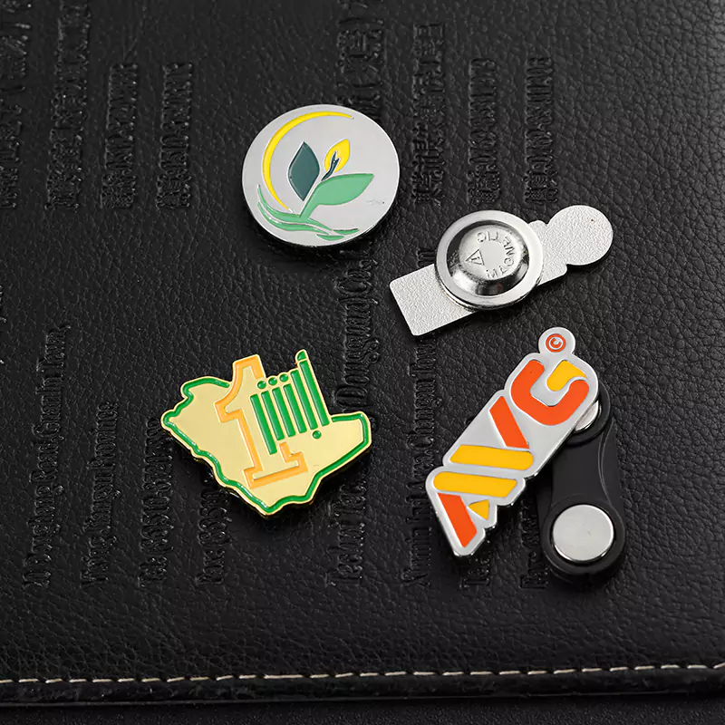 Multiple Design Letter Patterns Soft Enamel Magnet Pin