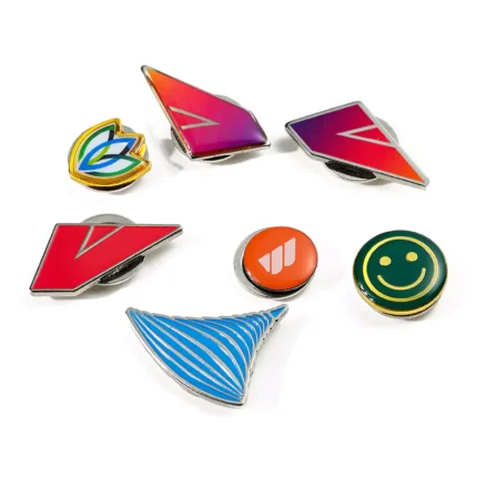 Seven Designs Of Enamel Stickers Epoxy Resin Magnet Badges