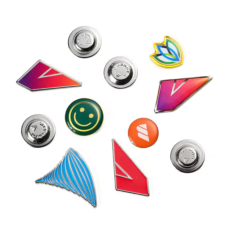 Seven Designs Of Enamel Stickers Epoxy Resin Magnet Badges