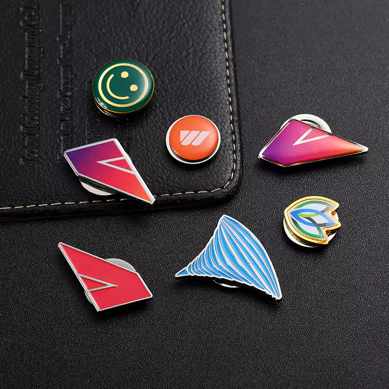 Seven Designs Of Enamel Stickers Epoxy Resin Magnet Badges