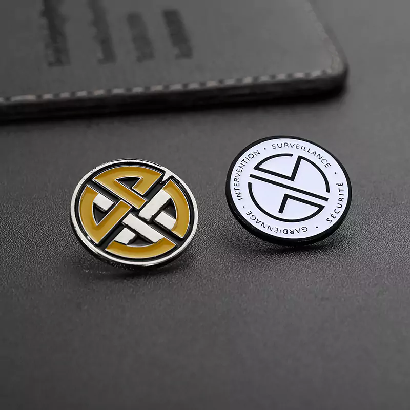 Soft Enamel Dual Color Badge Lapel Pins