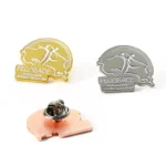 Enamel Gold Silver Rose Lapel Pins