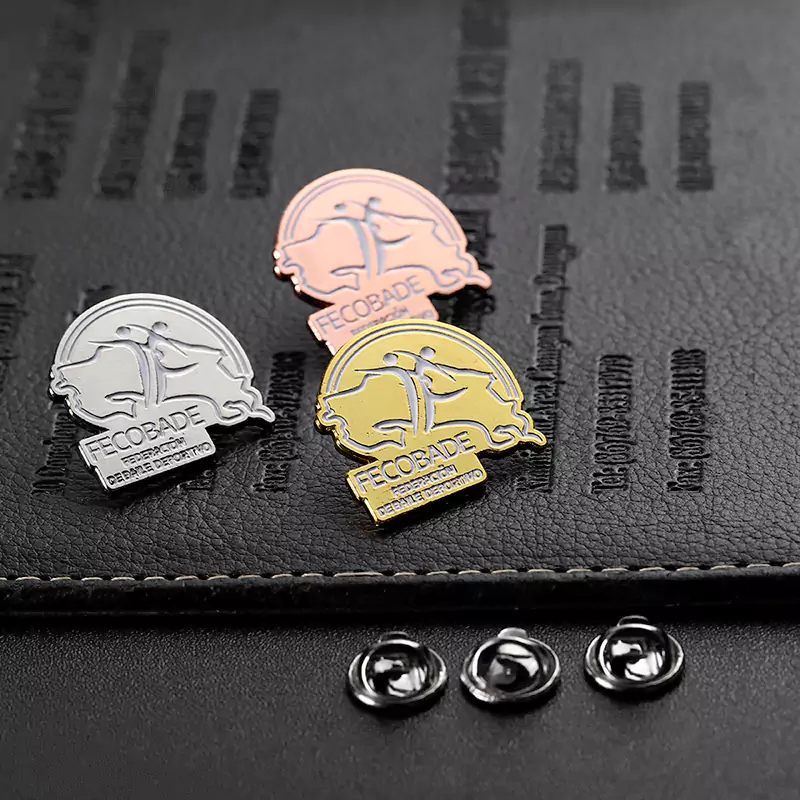 Enamel Gold Silver Rose Lapel Pins