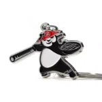 Kung Fu Panda Paint Alien Anime Keychain