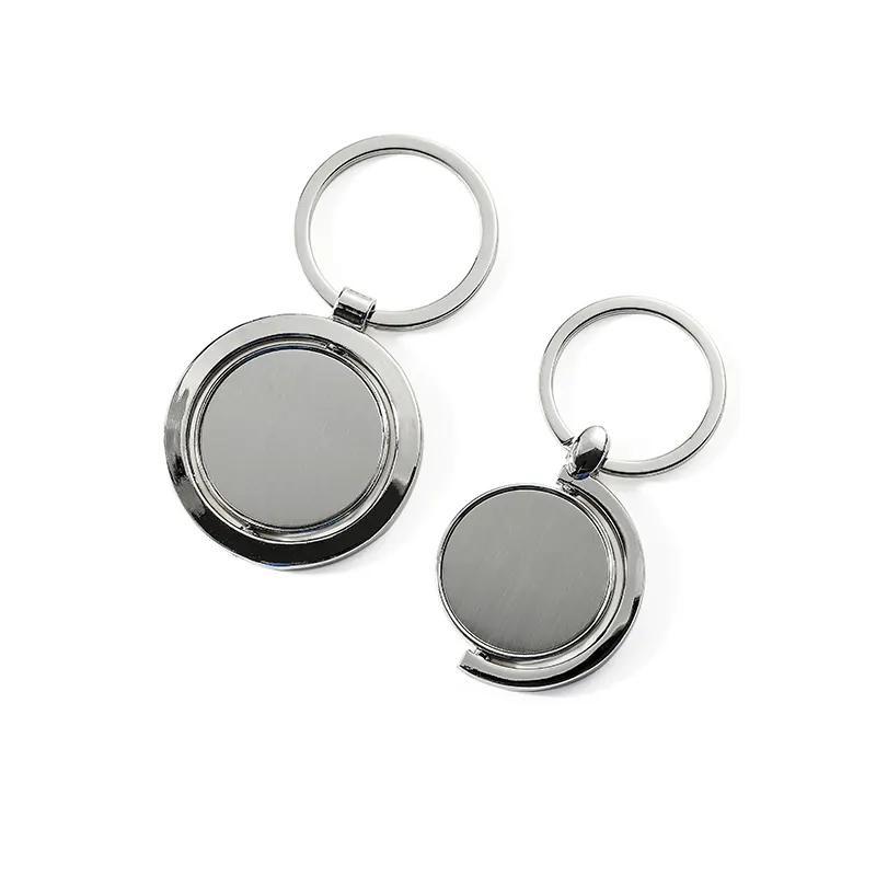 Ready to Ship Full Frame Half Frame Blank Spinning Keychain