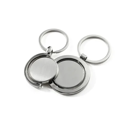 Ready to Ship Full Frame Half Frame Blank Spinning Keychain