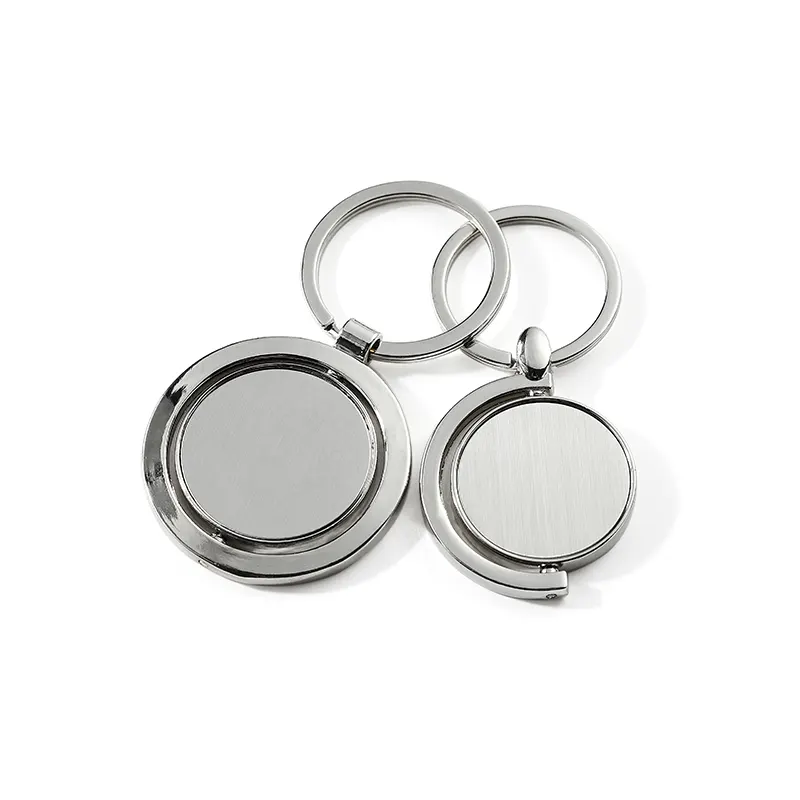 Ready to Ship Full Frame Half Frame Blank Spinning Keychain