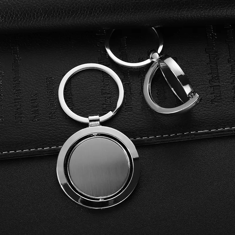 Ready to Ship Full Frame Half Frame Blank Spinning Keychain