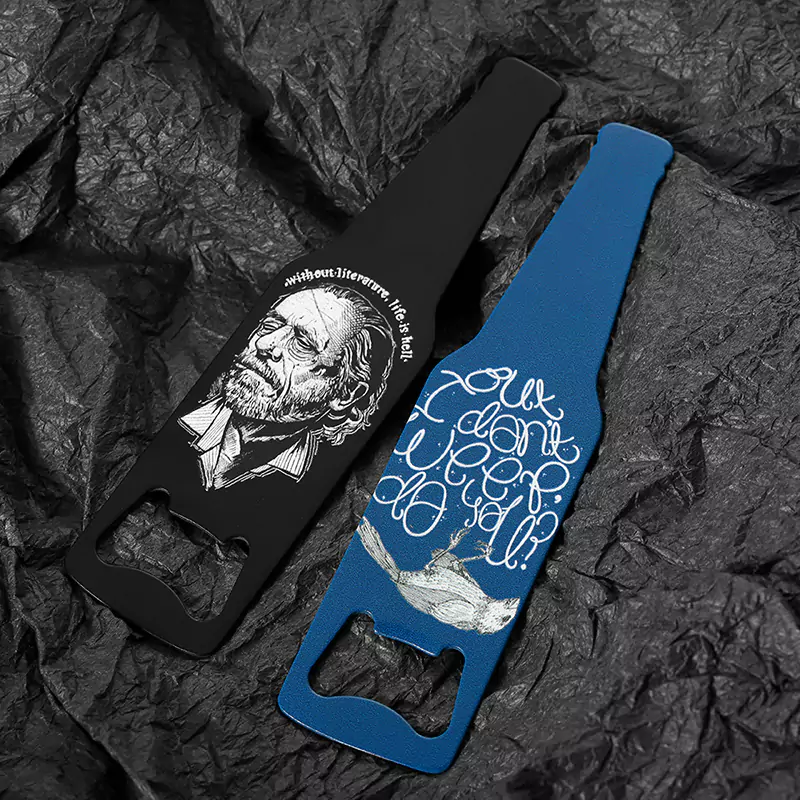 custom stainless steel bottle opener