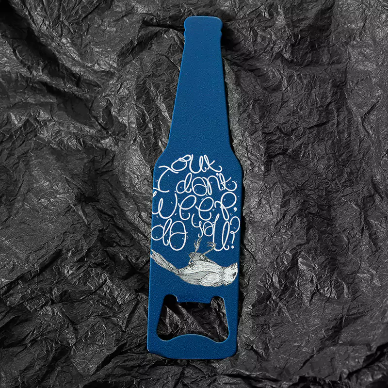 custom stainless steel bottle opener