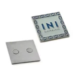 Text Logo Paint Square Lace Metal Fridge Magnet