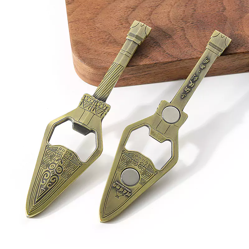 Green Bronze Bottle Opener Fridge Magnet