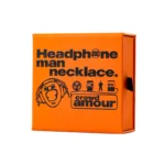 Stainless Steel Embossed Logo Box Headphone Charm/Necklace
