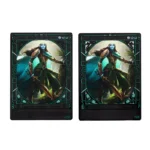 Pure Black Hollowed Out Snow Mountain Element Diamond Card
