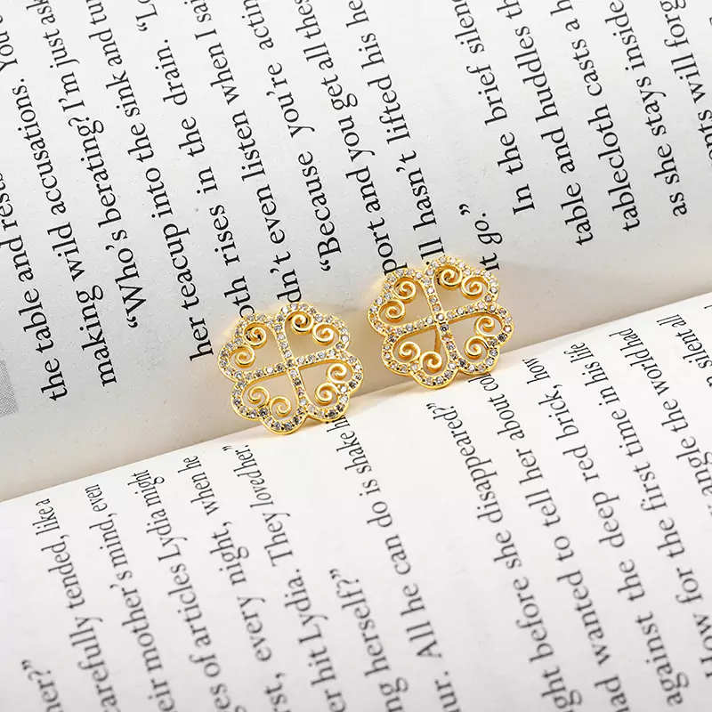 5102-7-Diamond studded earrings