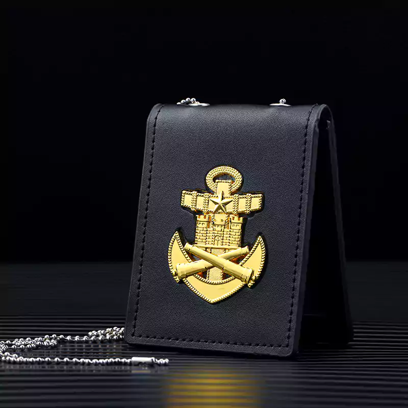 police badge wallet