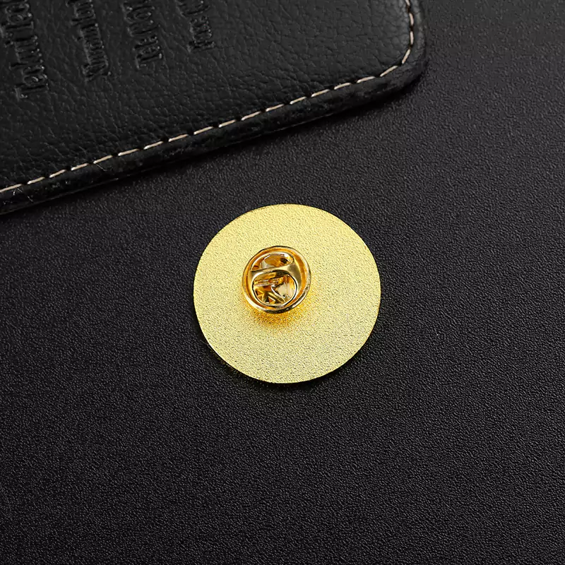 1907-6-HB Logo Gold Soft Enamel Circular Pin