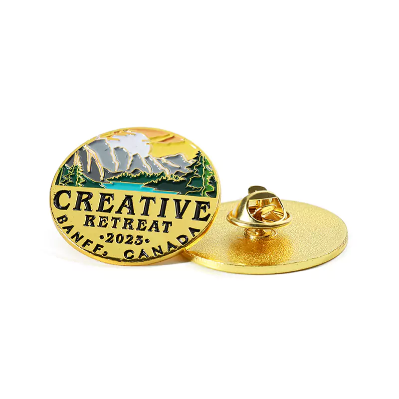 1921-1-Landscape Themed Circular Creation Soft Enamel Pins 1921-1-Landscape Themed Circular Creation Soft Enamel Pins