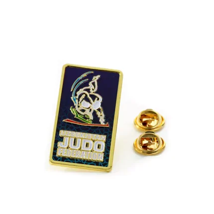 5601-2-Uzbekistan Taekwondo Alliance UV printed soft enamel square