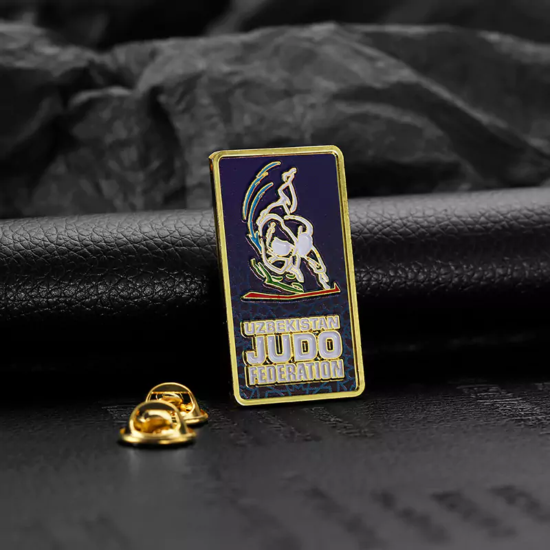 5601-8-Uzbekistan Taekwondo Alliance UV printed soft enamel square