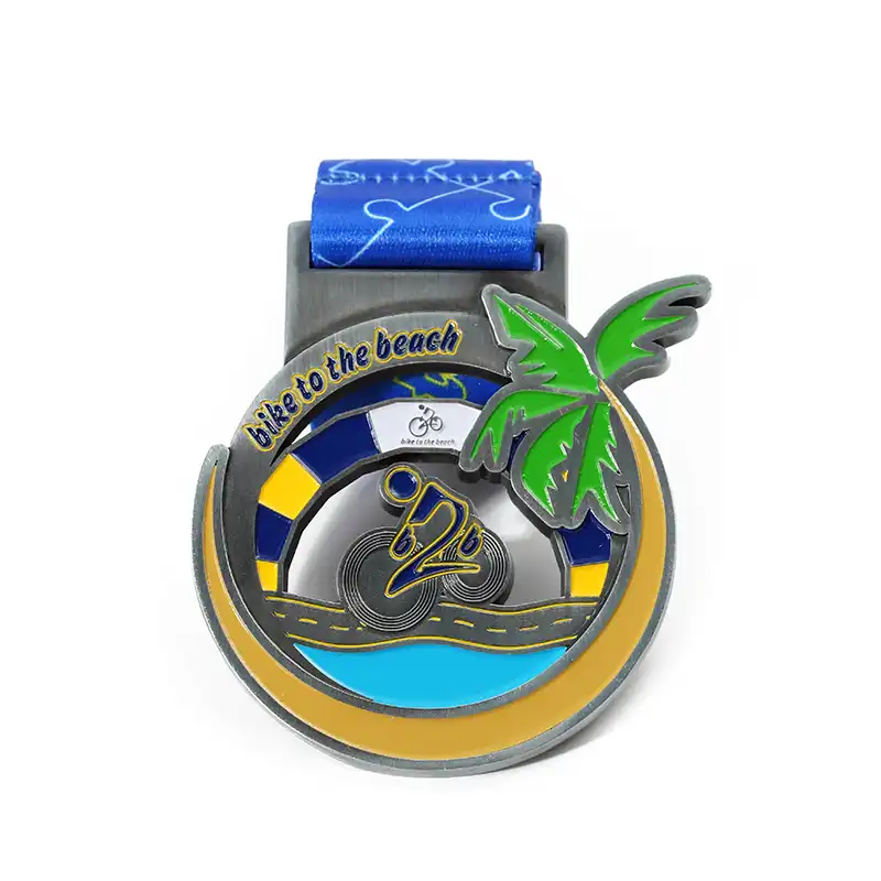 1085-4-Bicycle and Beach Commemorative Medal