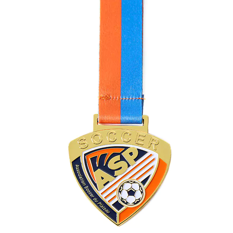 1185-2-cheap football irregular medals with ribbon