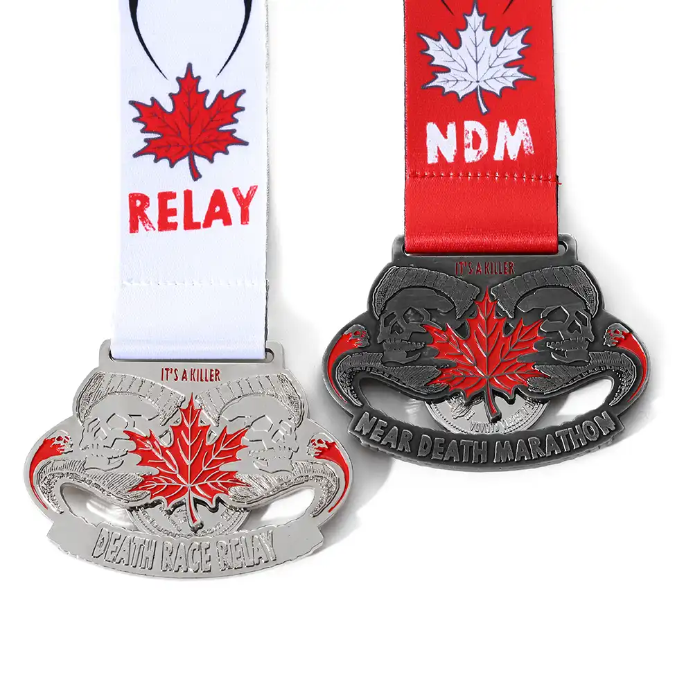 1388-1-DDeath Race Relay Medal with Commemorative Coins 1388-1-DDeath Race Relay Medal with Commemorative Coins