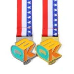 1469-2-QBK Soft Enamel Sports Medal
