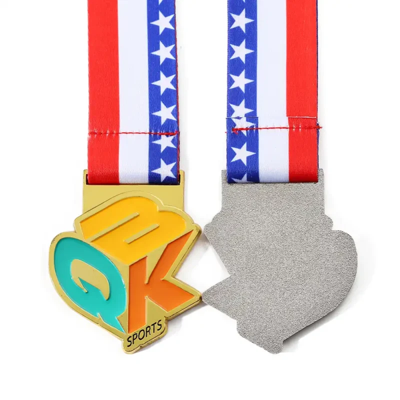 1469-4-QBK Soft Enamel Sports Medal
