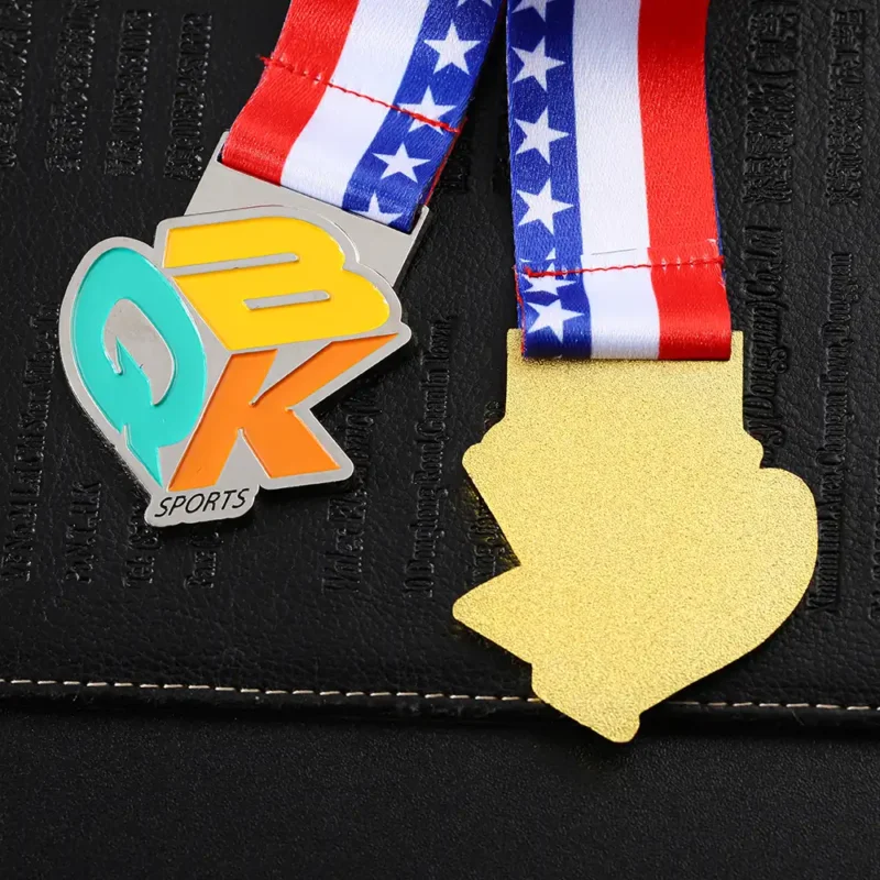 1469-6-QBK Soft Enamel Sports Medal