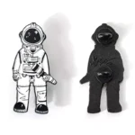 1509-4-Astronaut Paint Badge With Cardboard