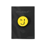 1512-1-Circular Cartoon Smiley Face Metal Enamel Badge