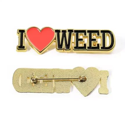 1565-3-Love Baked Paint Shaped Pin